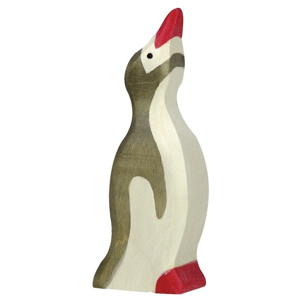 Lille Pingvin med hævet hoved fra Holztiger